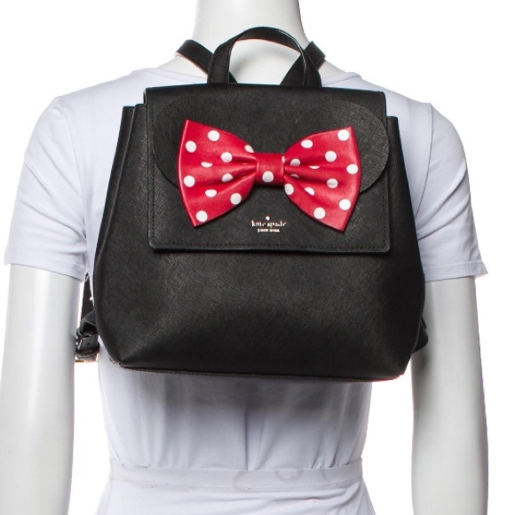 Kate Spade x Disney Saffiano Leather Minnie Mouse Backpack. NWT - Picture 5 of 5